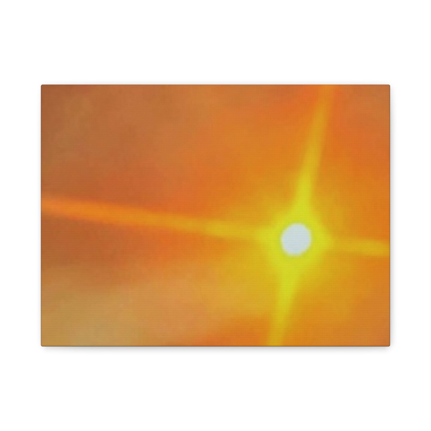 Sunburst Sunset Canvas Print — Warm Abstract Wall Art