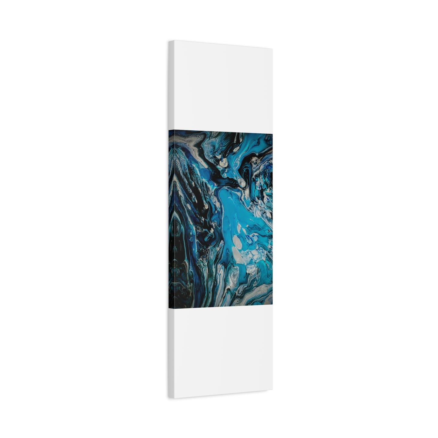 Blue Ocean Abstract Matte Canvas Print — Stretched Wall Art