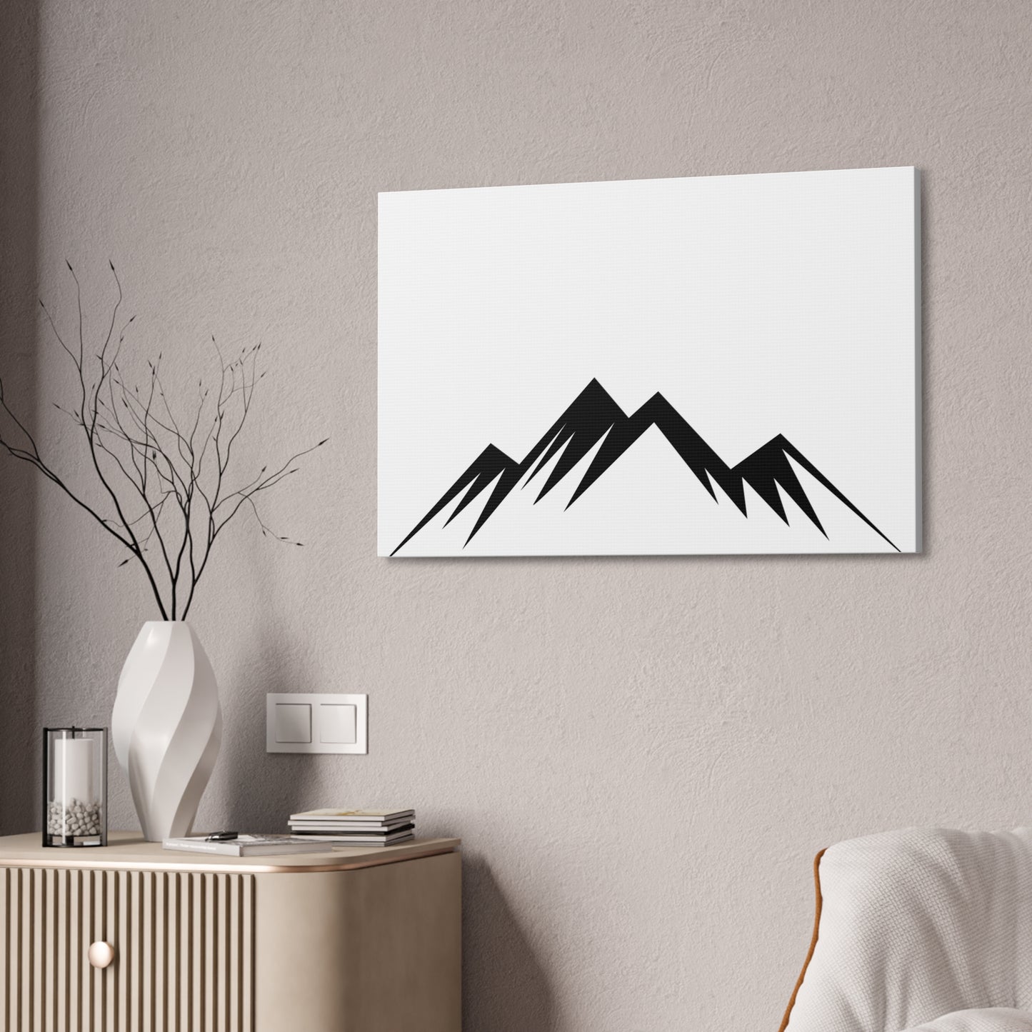 mountains004 - Minimalist Mountain Canvas Art