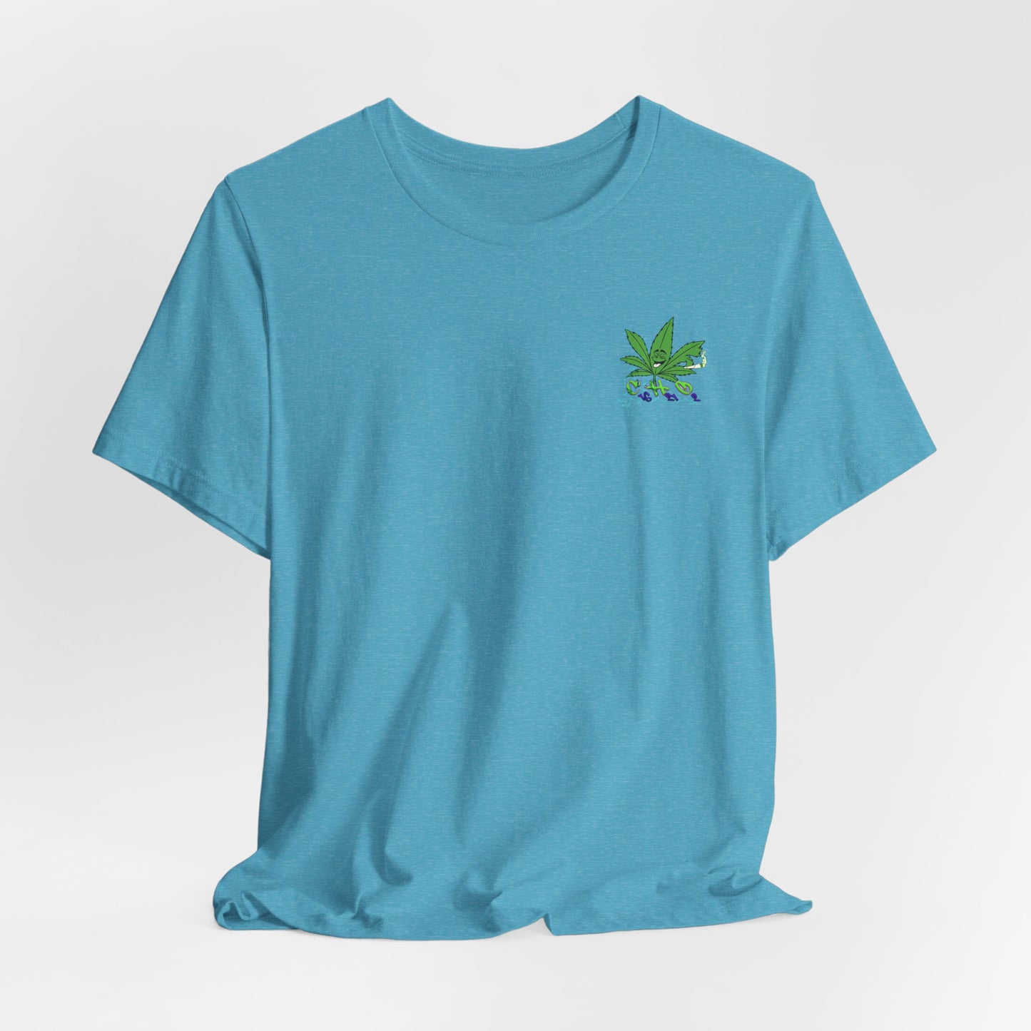 C16H21O2 - Minimal Marijuana Plant Graphic T-Shirt