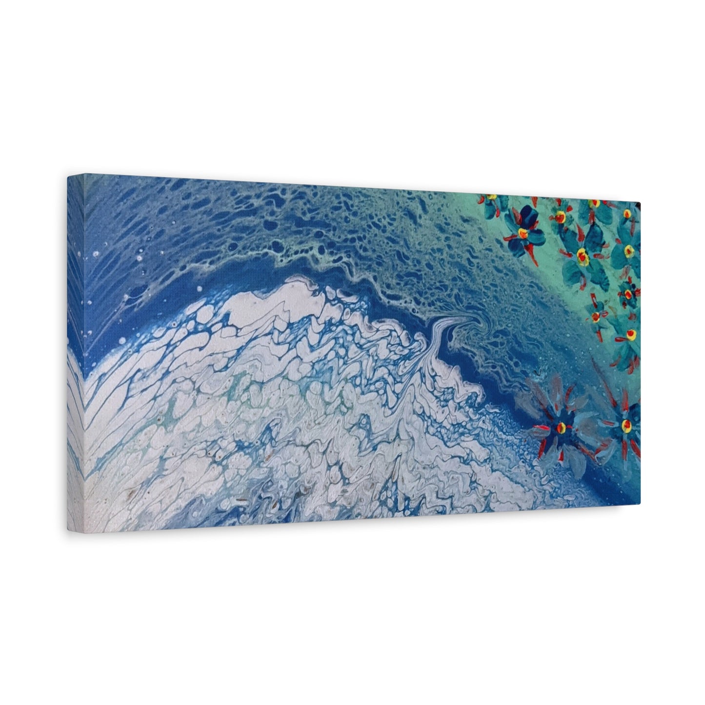 floetrol&flowers - Abstract Matte Canvas Print — Floral Accents Stretched Wall Art