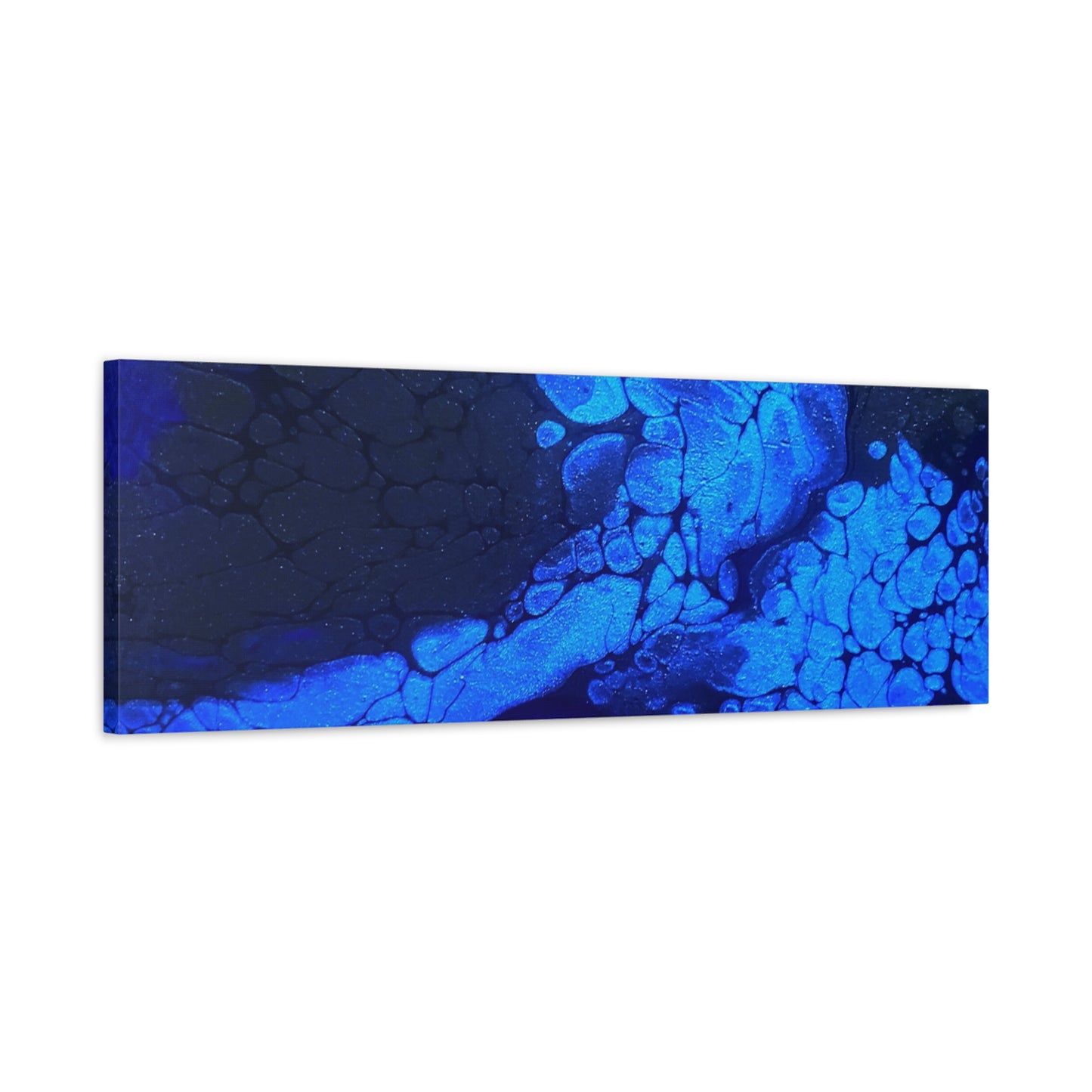 Abstract Blue Ocean Canvas Print — Matte Stretched Wall Art