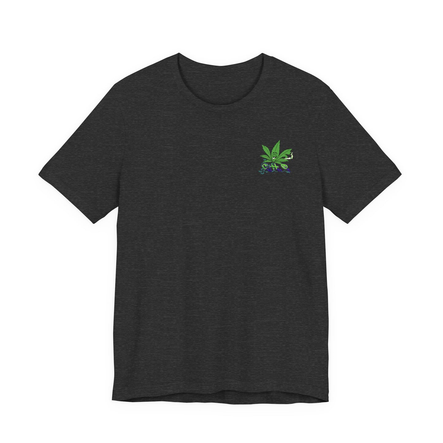 C16H21O2 - Minimal Marijuana Plant Graphic T-Shirt