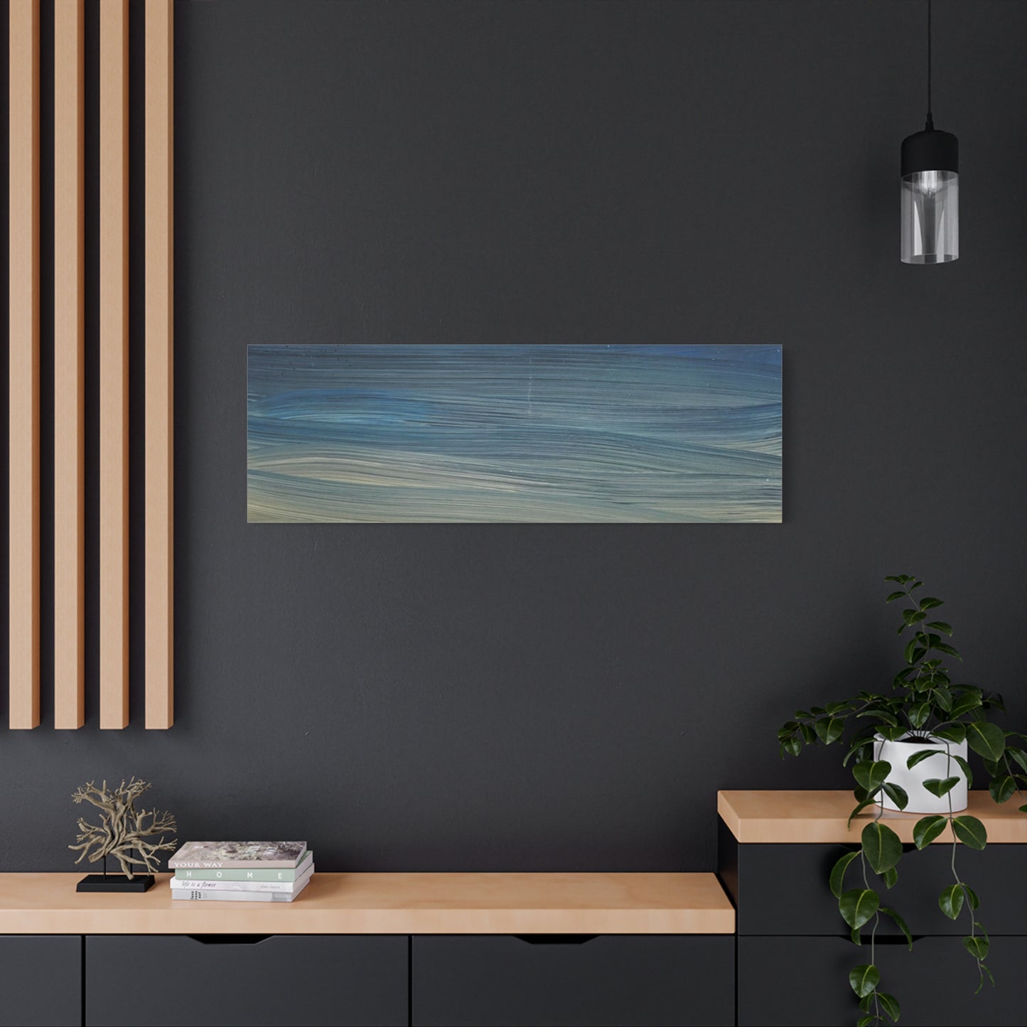 Abstract Coastal Sunset Canvas Print — Matte Stretched Wall Art