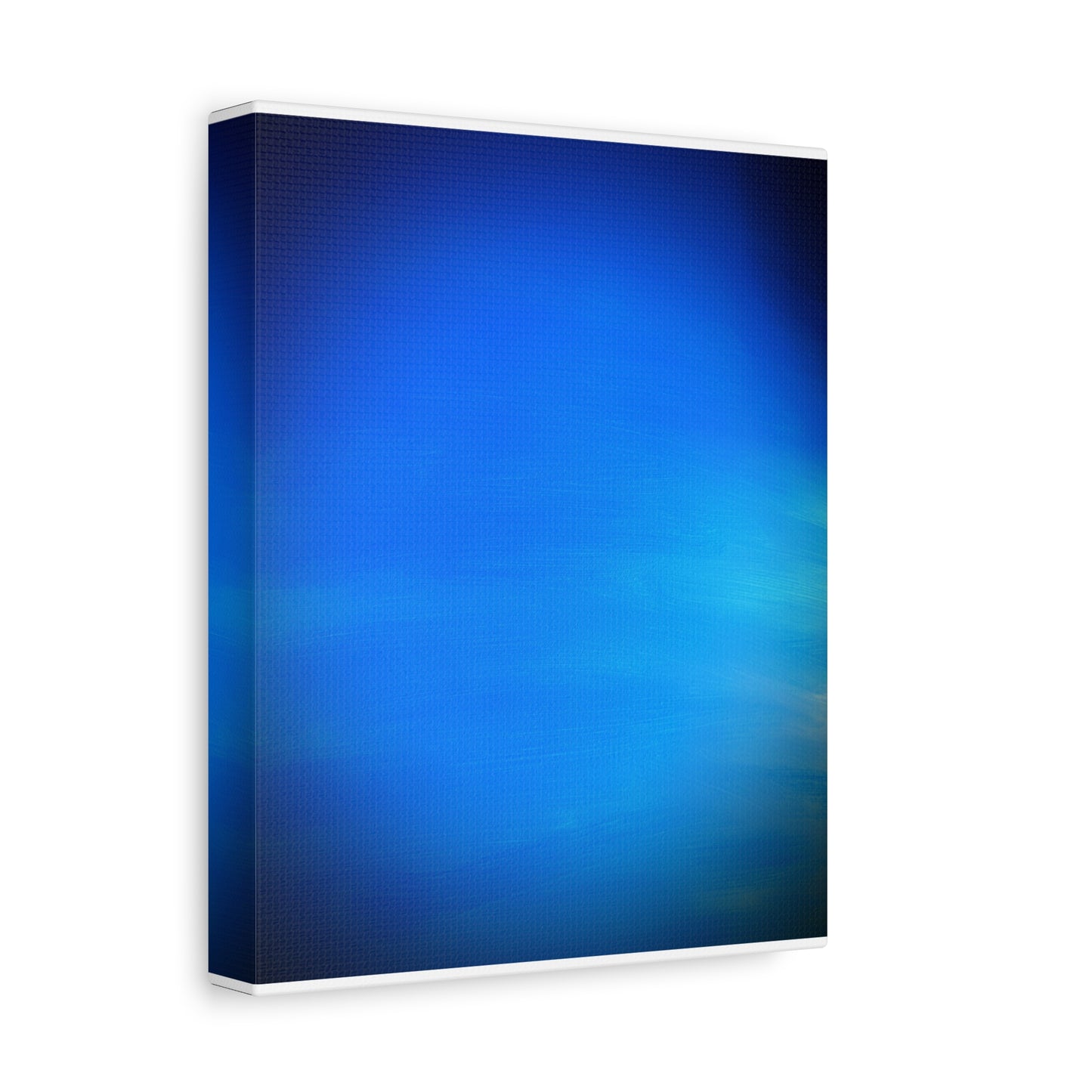 Blue Burst - Gradient Matte Canvas Print — Abstract Ocean Wall Art, Stretched 1.25"