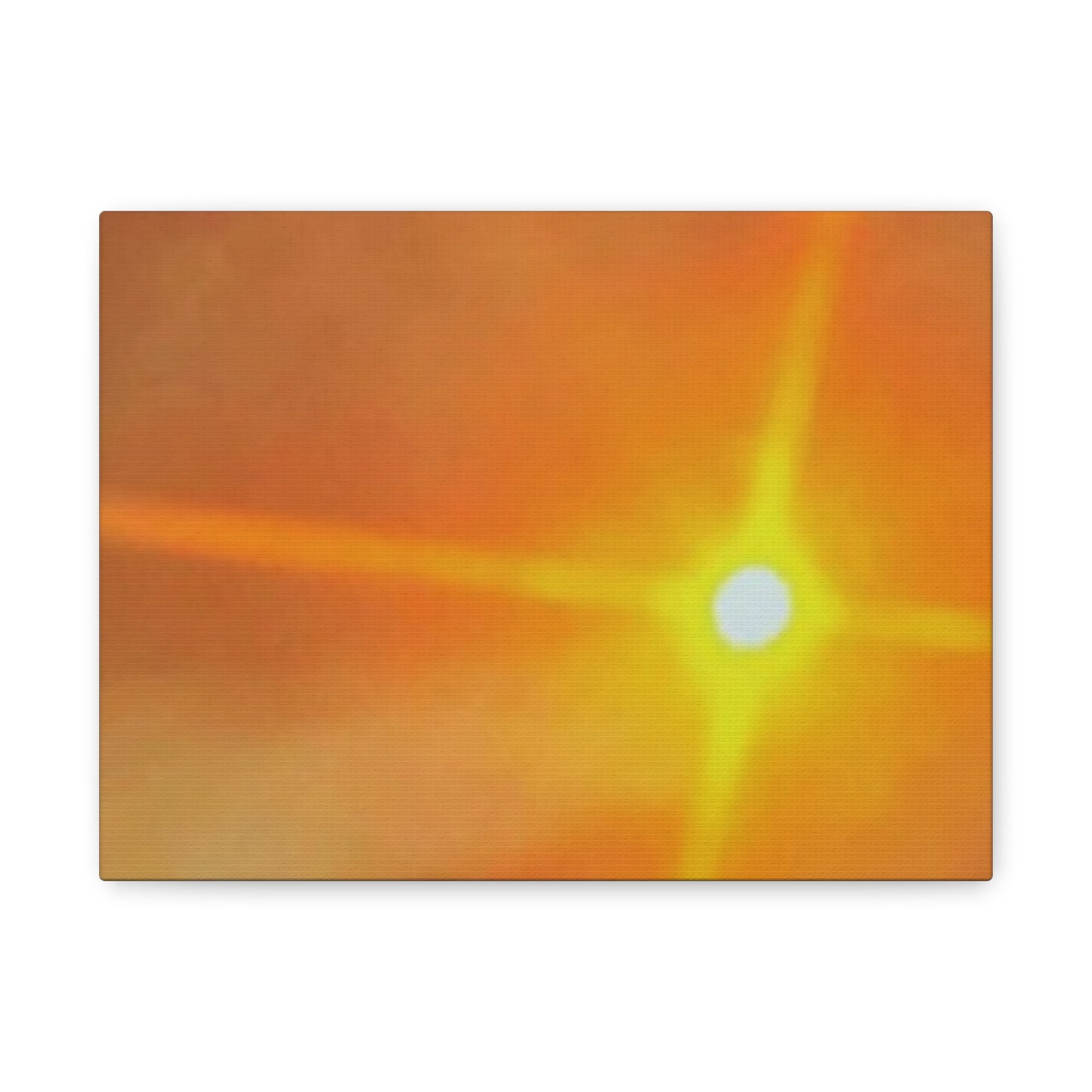 Sunburst Sunset Canvas Print — Warm Abstract Wall Art