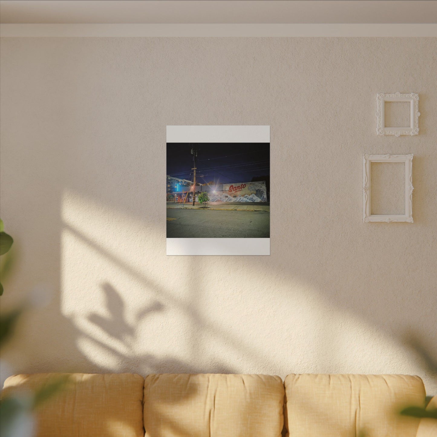 Santo Market Mural (7th&taylor)— Nighttime Urban Wall Art