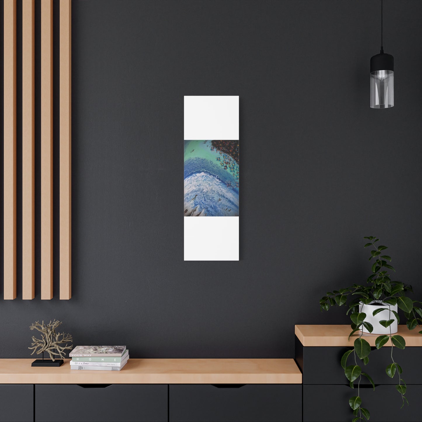 floetrol&flowers - Abstract Matte Canvas Print — Floral Accents Stretched Wall Art