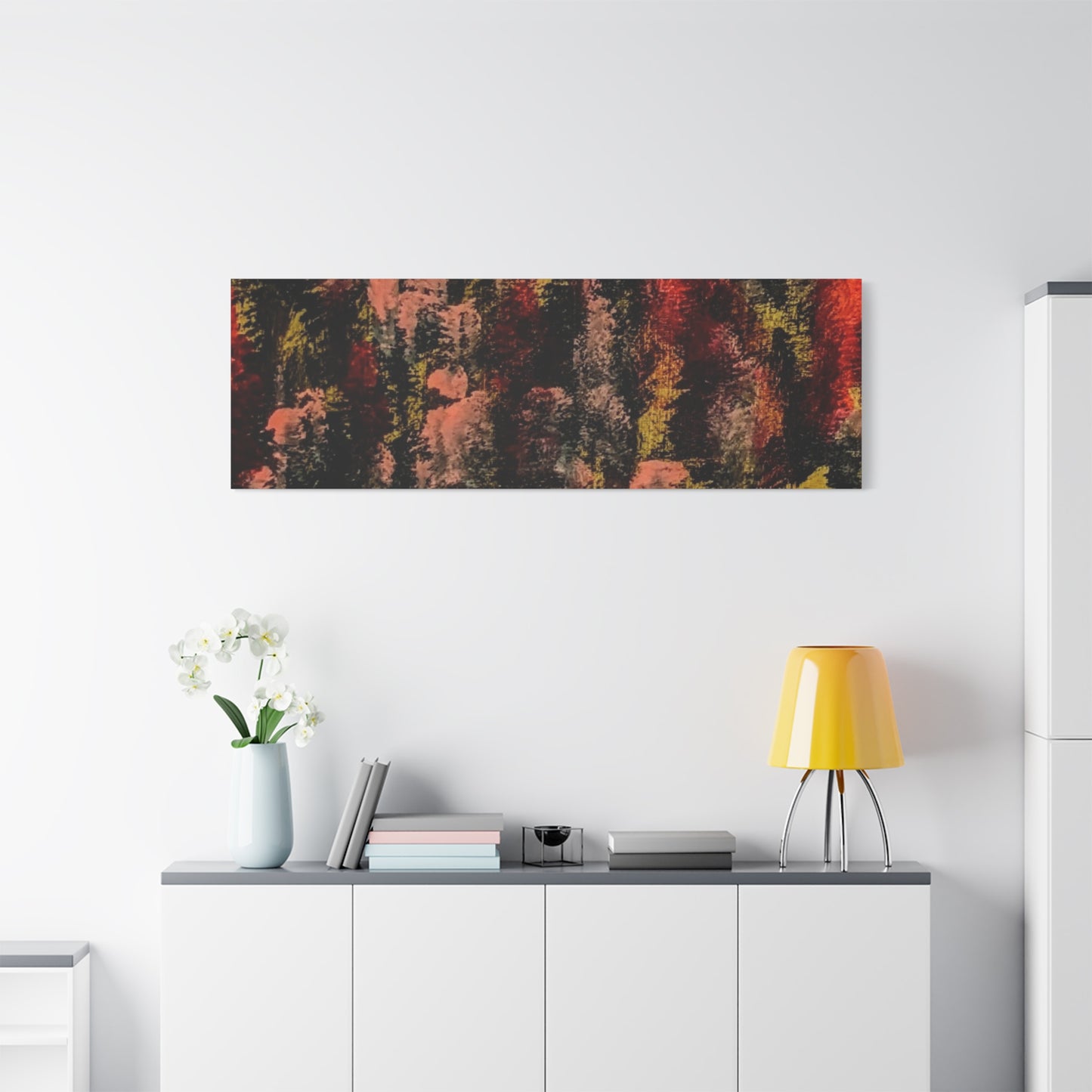 Autumn Forest Abstract — Matte Stretched Canvas