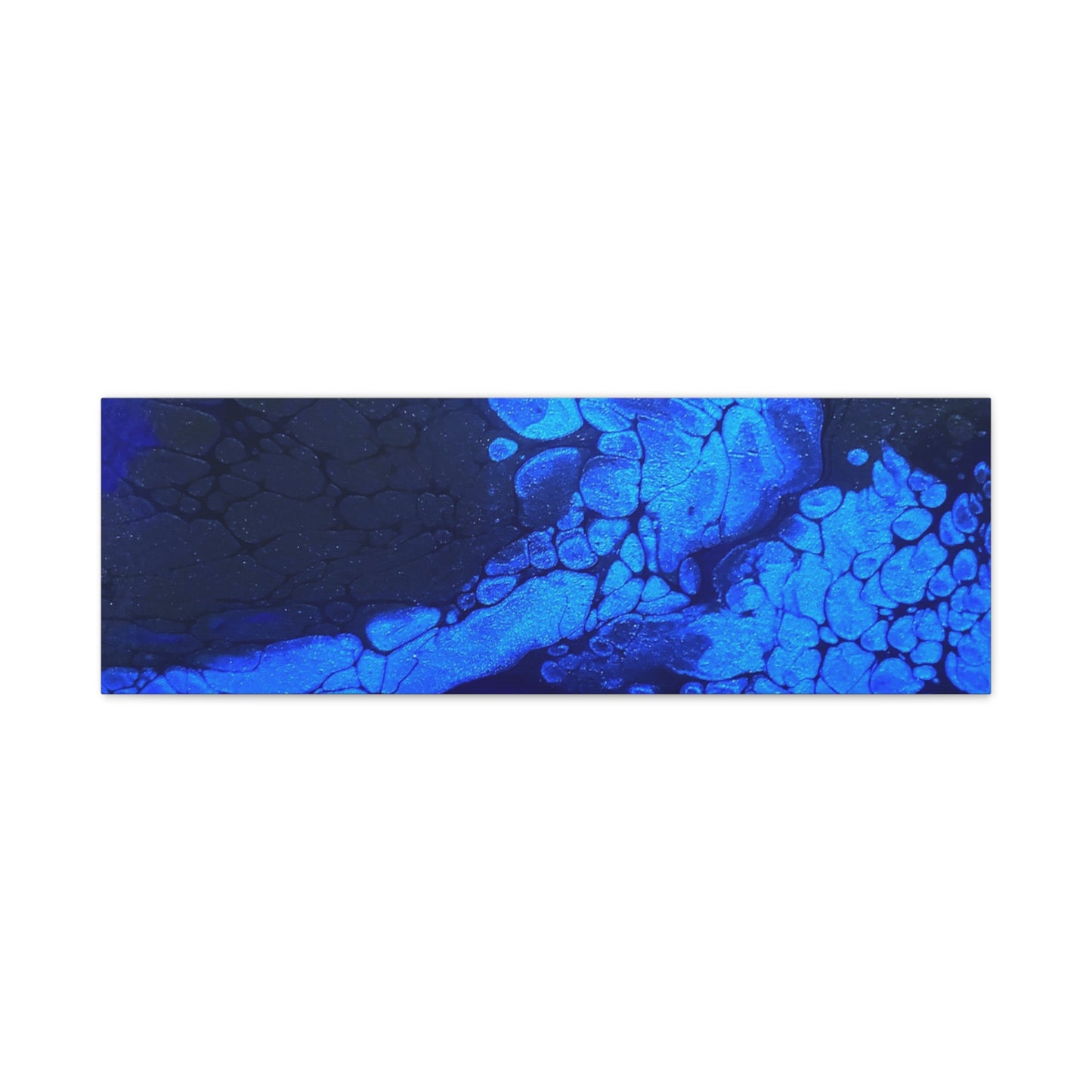Abstract Blue Ocean Canvas Print — Matte Stretched Wall Art