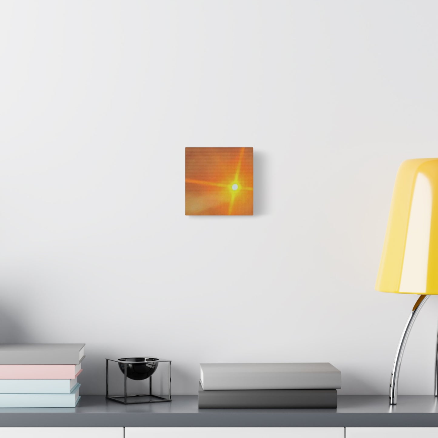 Sunburst Sunset Canvas Print — Warm Abstract Wall Art