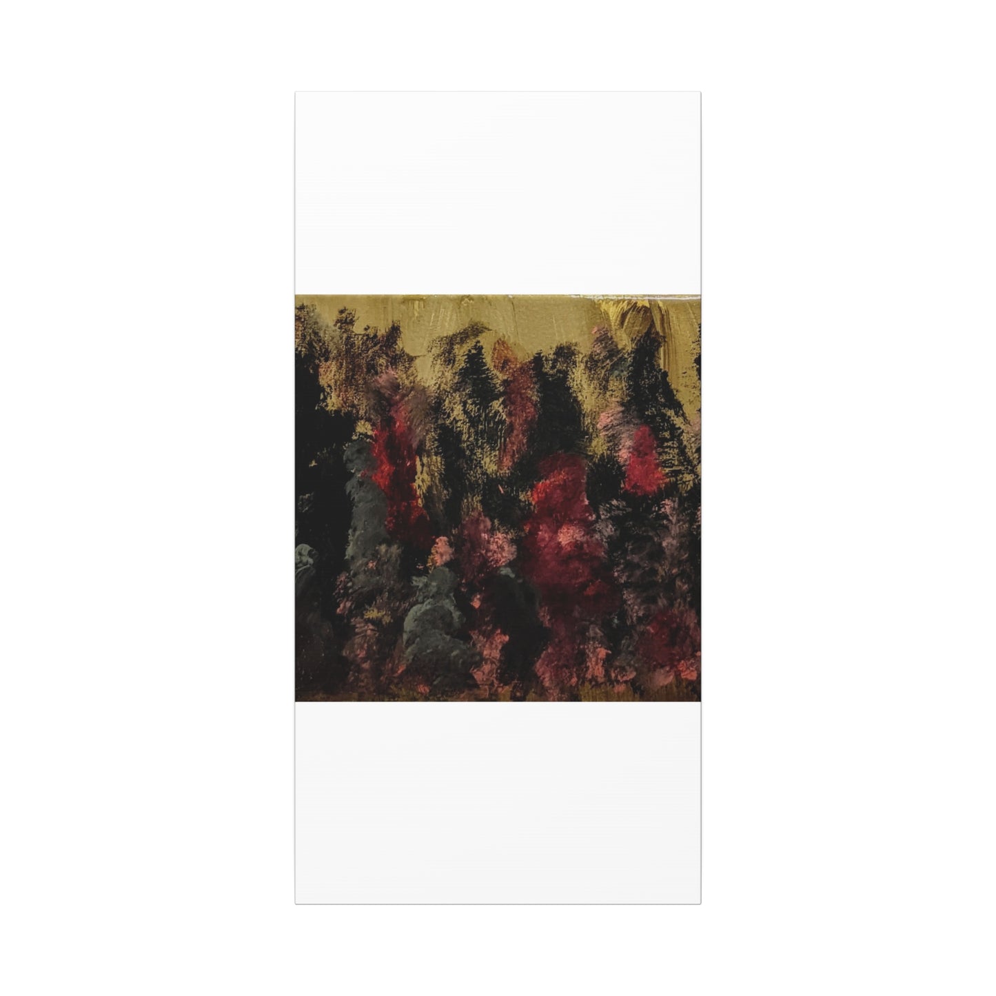 Autumn Forest Nightscape Matte Canvas Print — Stretched 1.25"