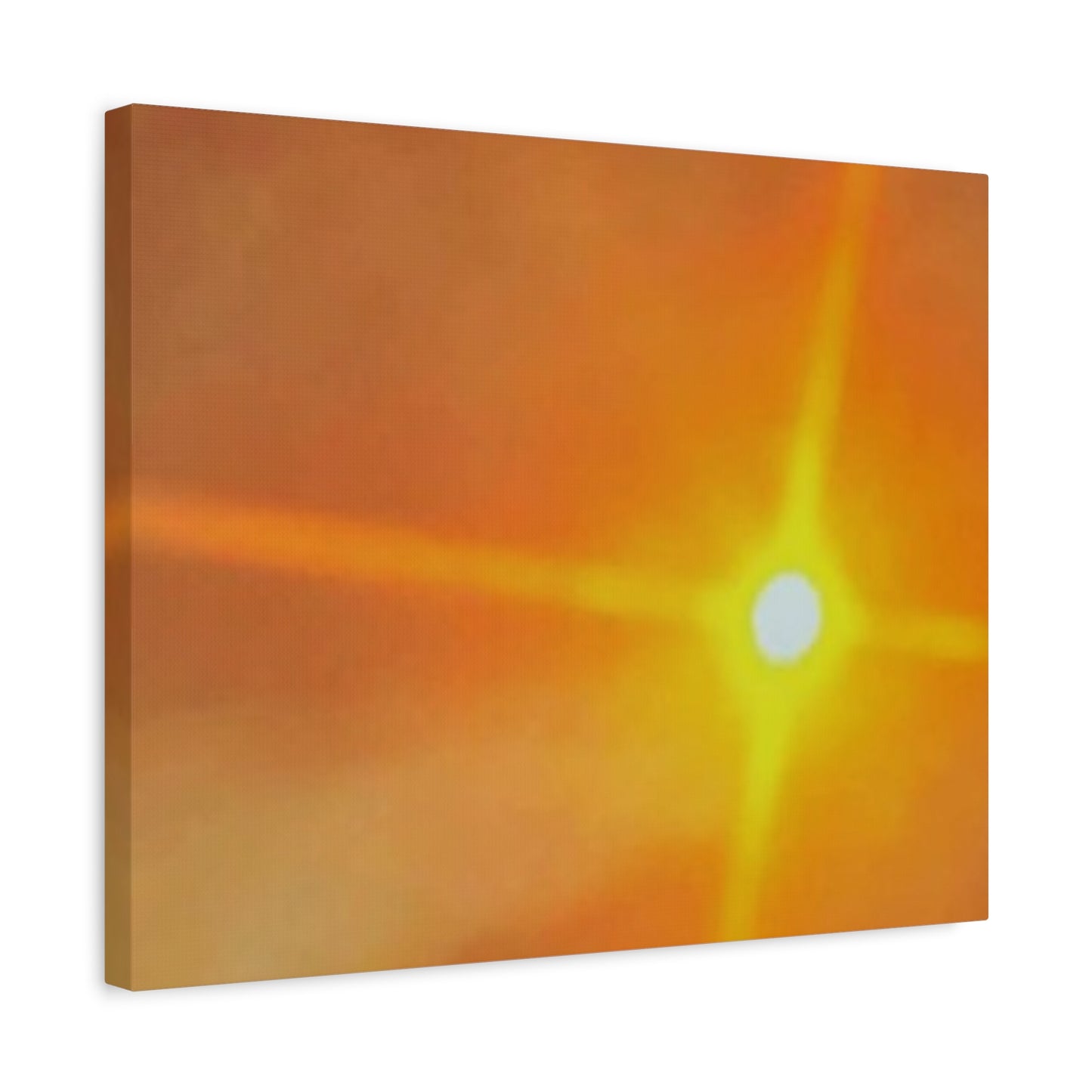 Sunburst Sunset Canvas Print — Warm Abstract Wall Art