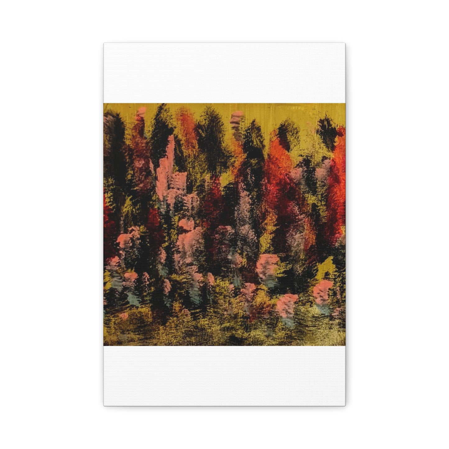 Autumn Forest Abstract — Matte Stretched Canvas