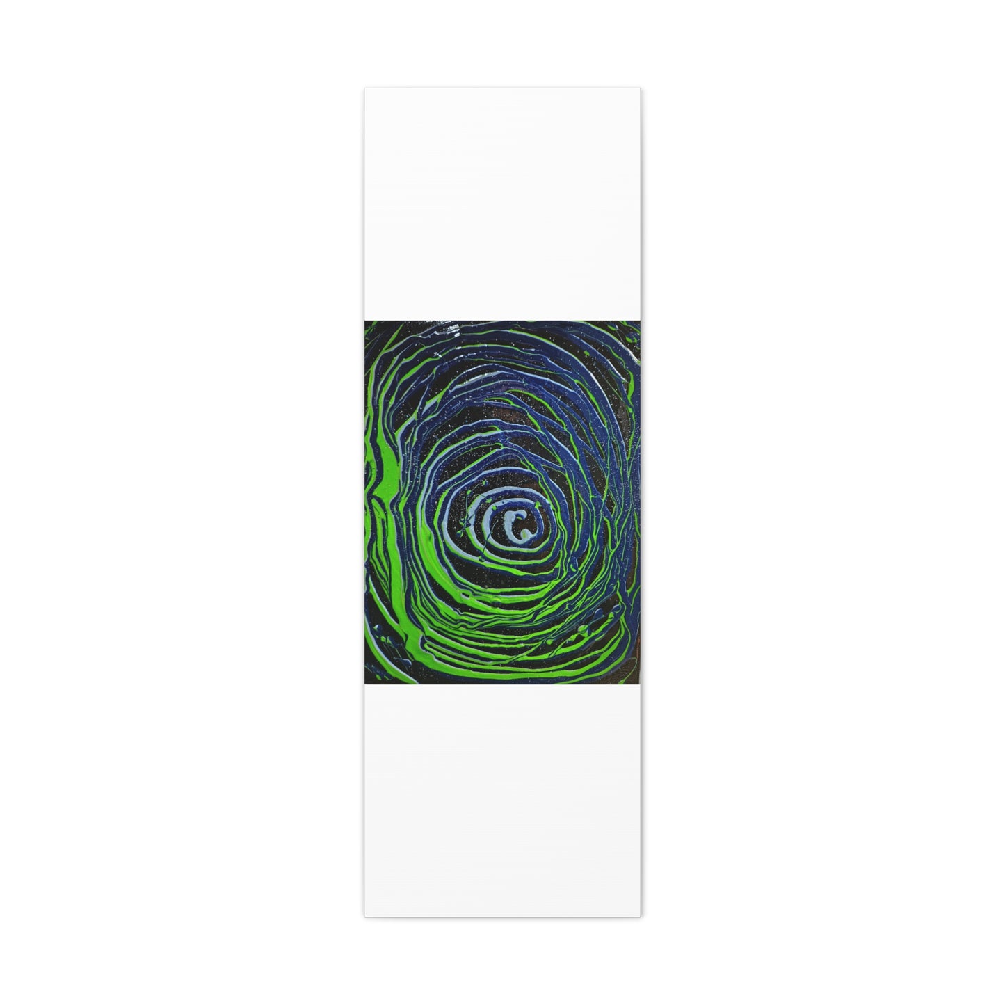 Abstract Green Swirl Matte Canvas Art — Stretched 1.25" Wall Décor