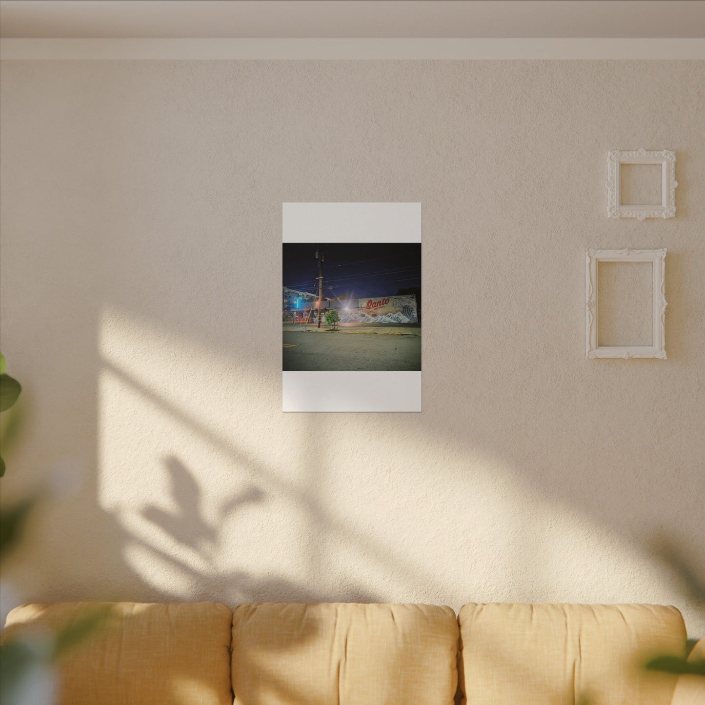 Santo Market Mural (7th&taylor)— Nighttime Urban Wall Art