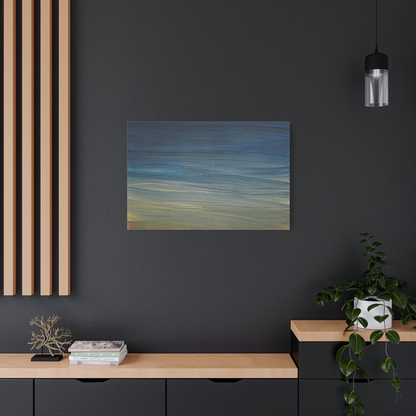 Abstract Coastal Sunset Canvas Print — Matte Stretched Wall Art