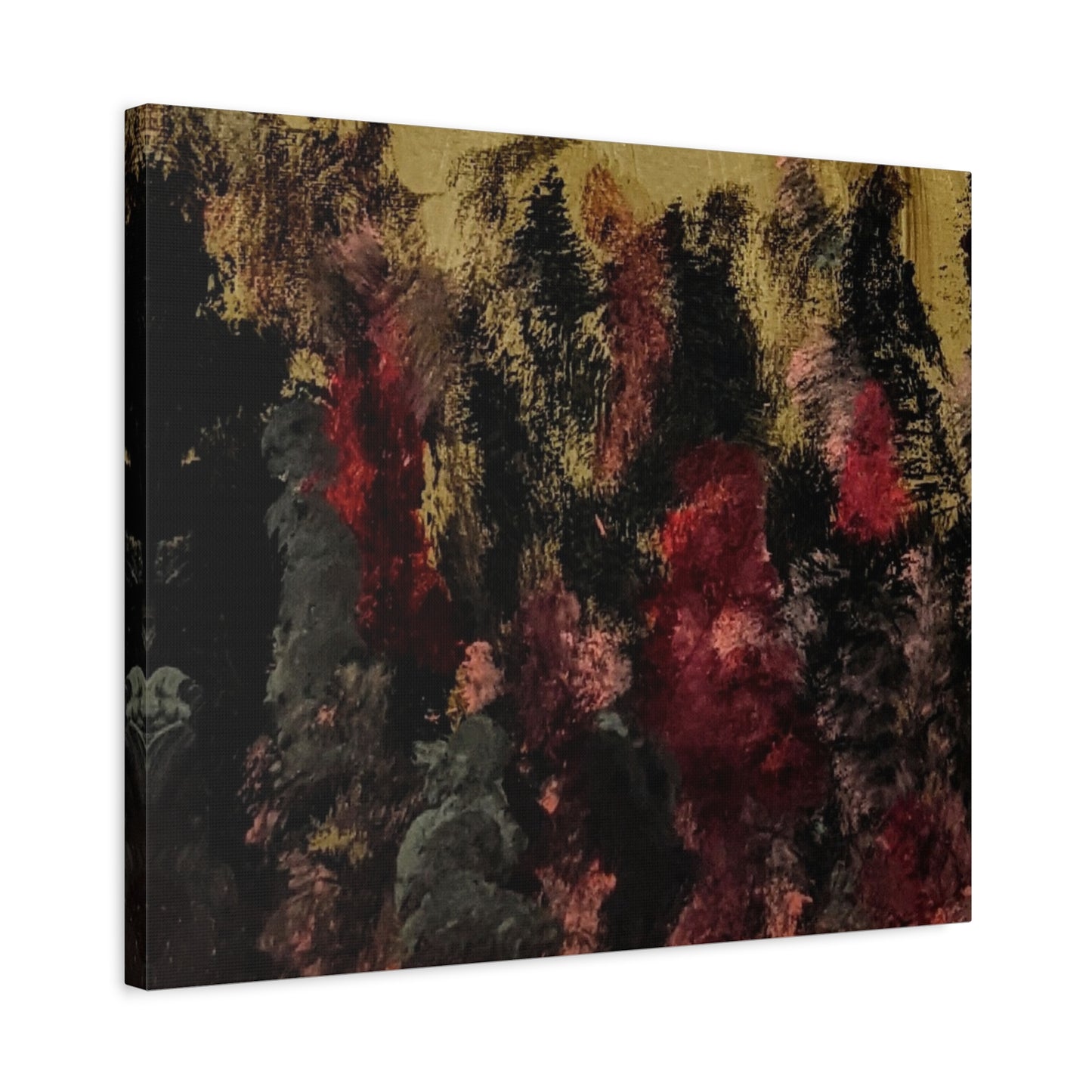 Autumn Forest Nightscape Matte Canvas Print — Stretched 1.25"