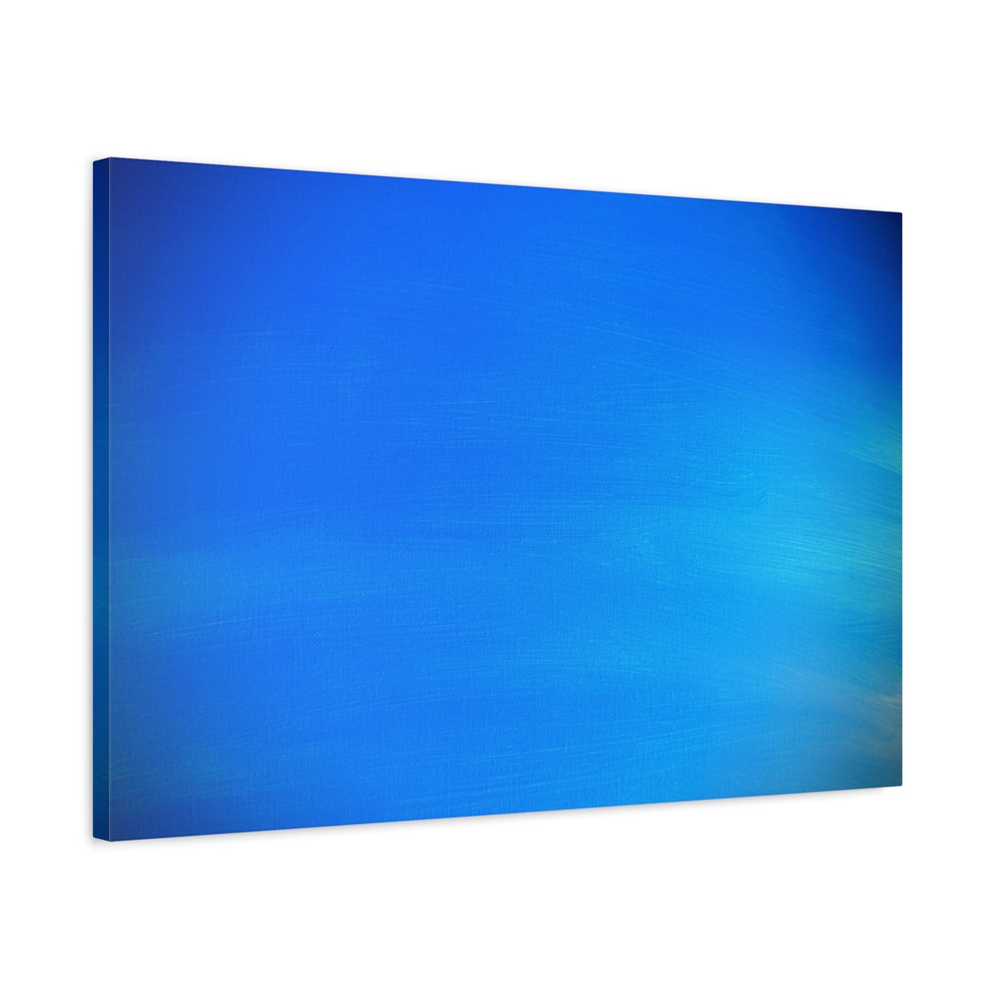 Blue Burst - Gradient Matte Canvas Print — Abstract Ocean Wall Art, Stretched 1.25"