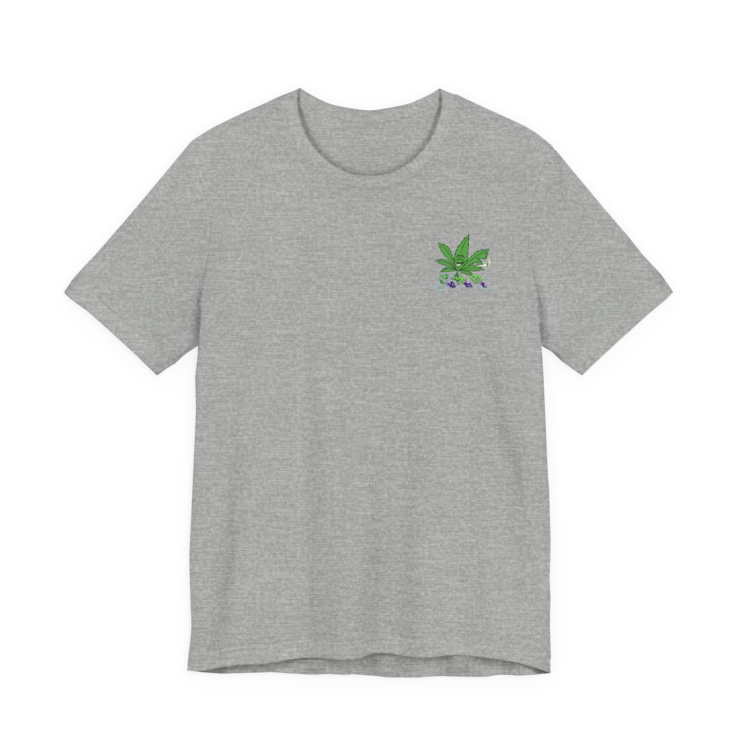 C16H21O2 - Minimal Marijuana Plant Graphic T-Shirt