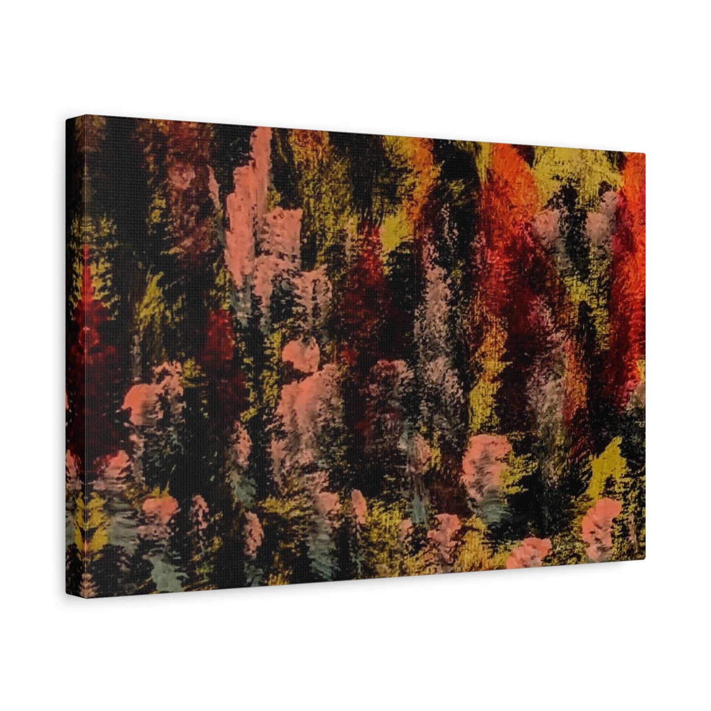 Autumn Forest Abstract — Matte Stretched Canvas