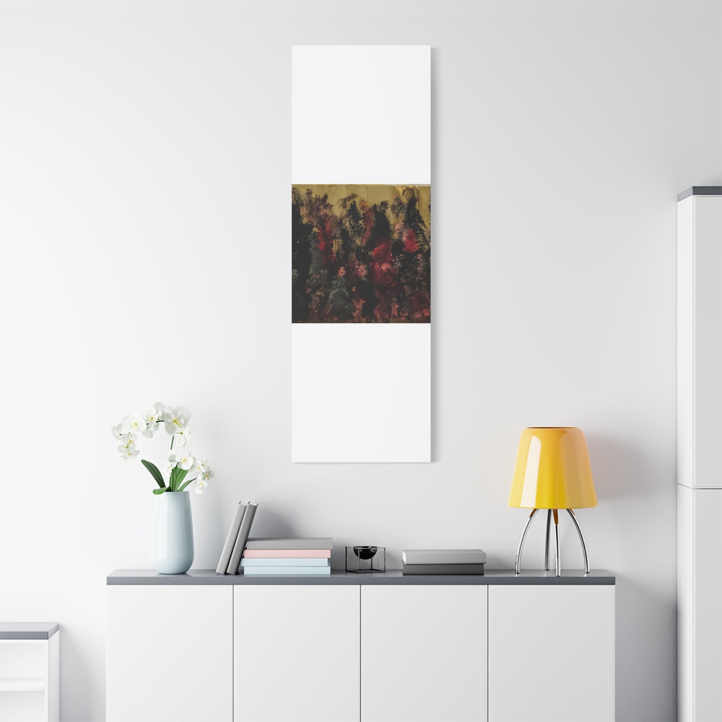 Autumn Forest Nightscape Matte Canvas Print — Stretched 1.25"