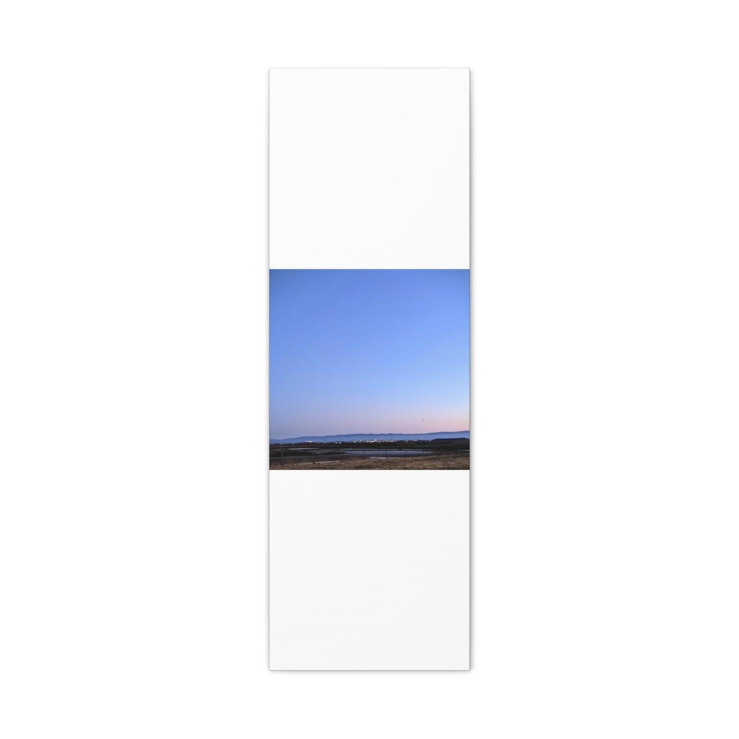 Serene Blue Horizon Matte Canvas Print — Stretched Wall Art