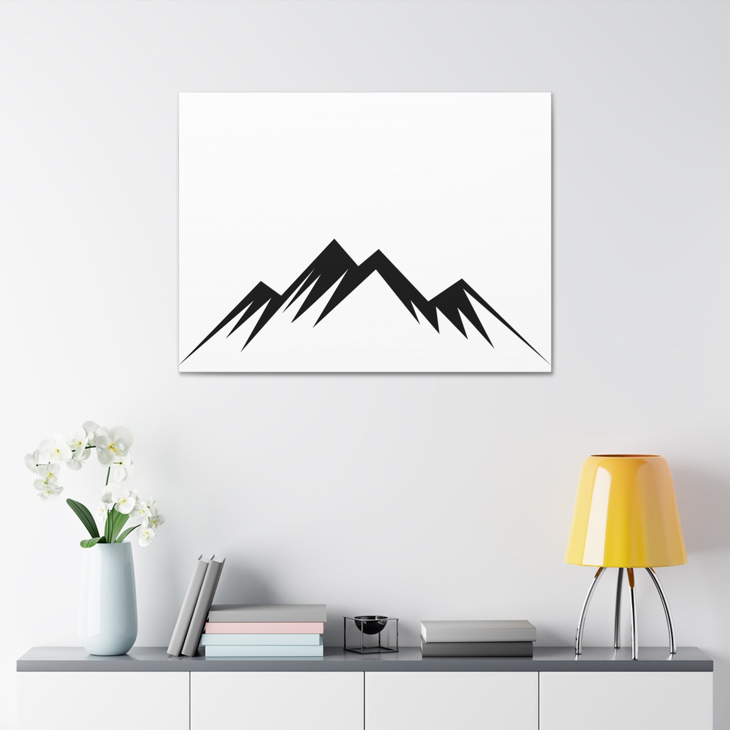 mountains004 - Minimalist Mountain Canvas Art