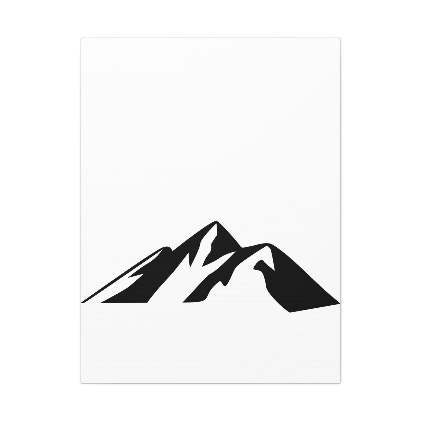 mountains002 - Mountain Silhouette Canvas Art