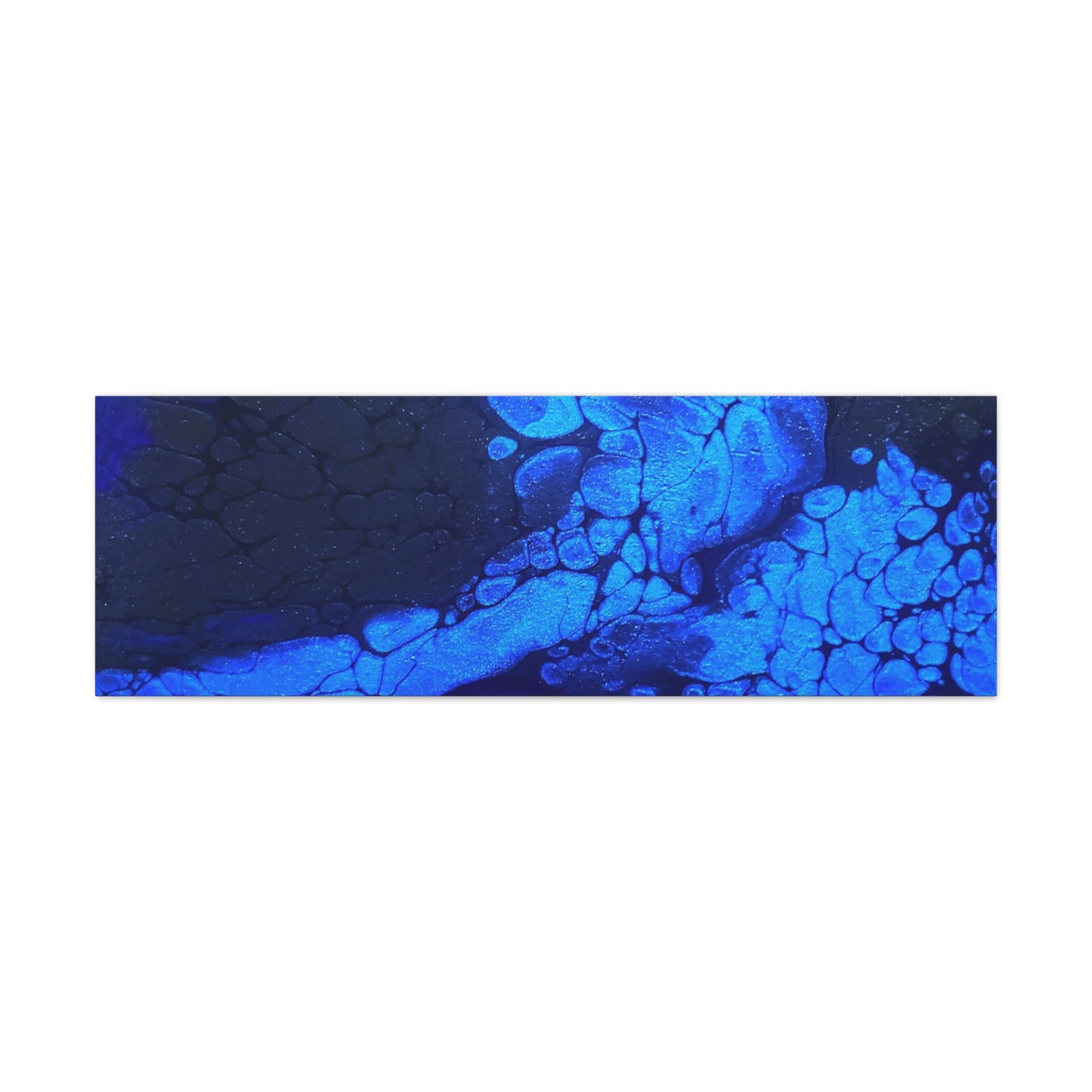 Abstract Blue Ocean Canvas Print — Matte Stretched Wall Art