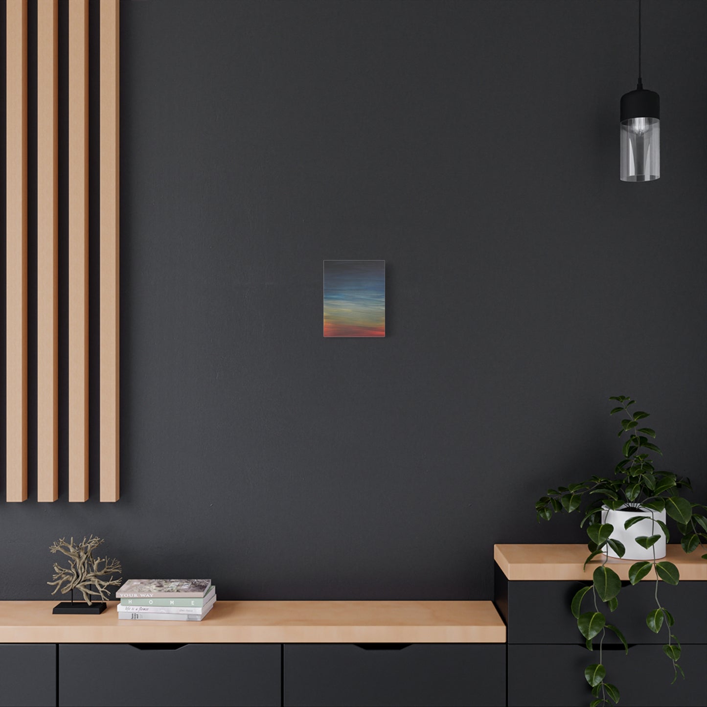 Abstract Coastal Sunset Canvas Print — Matte Stretched Wall Art