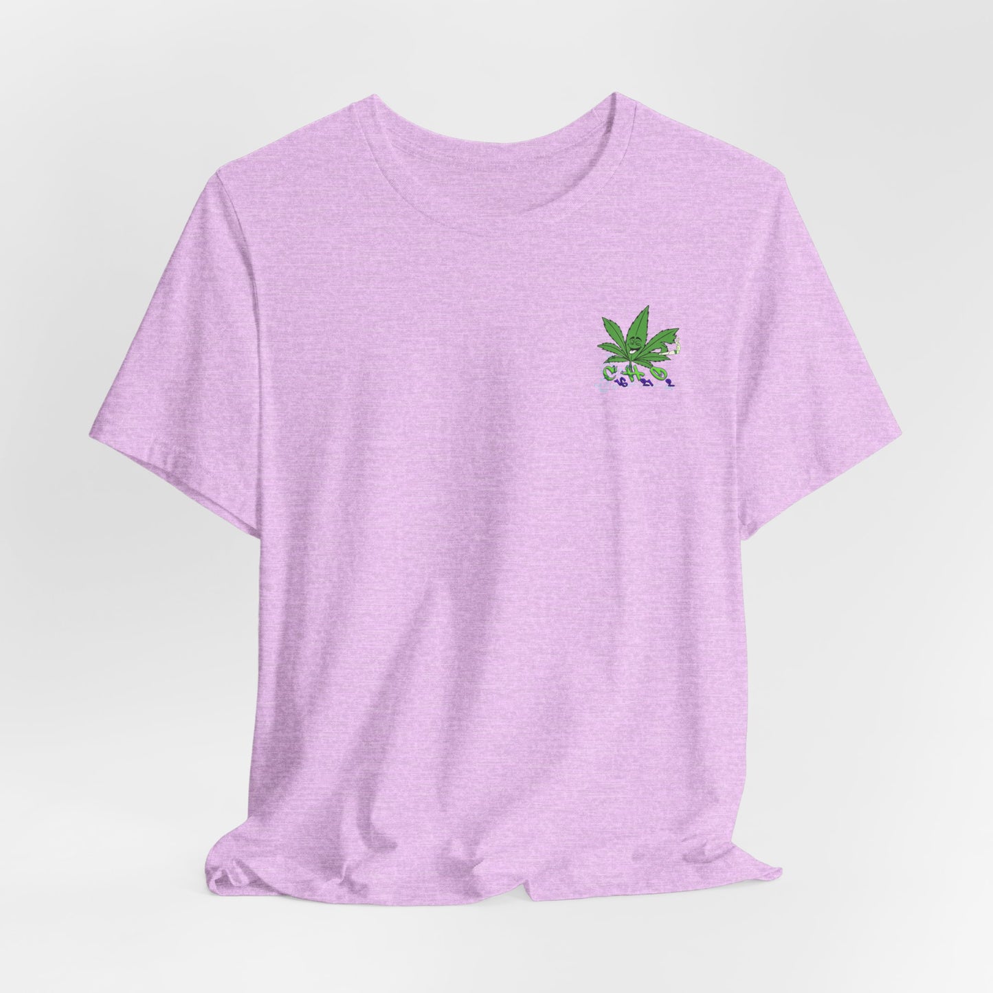 C16H21O2 - Minimal Marijuana Plant Graphic T-Shirt