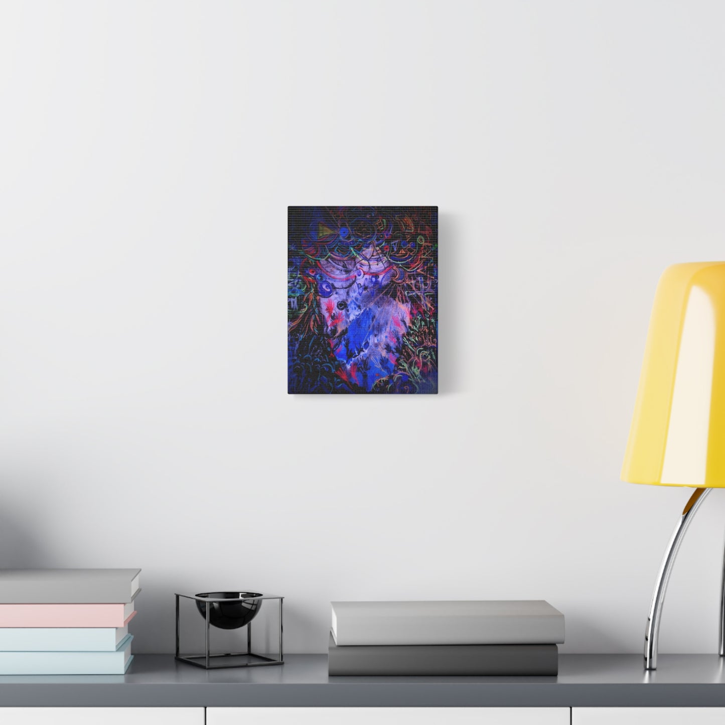 soul_extractions - Abstract Neon Canvas Art - Vibrant Psychedelic Wall Decor