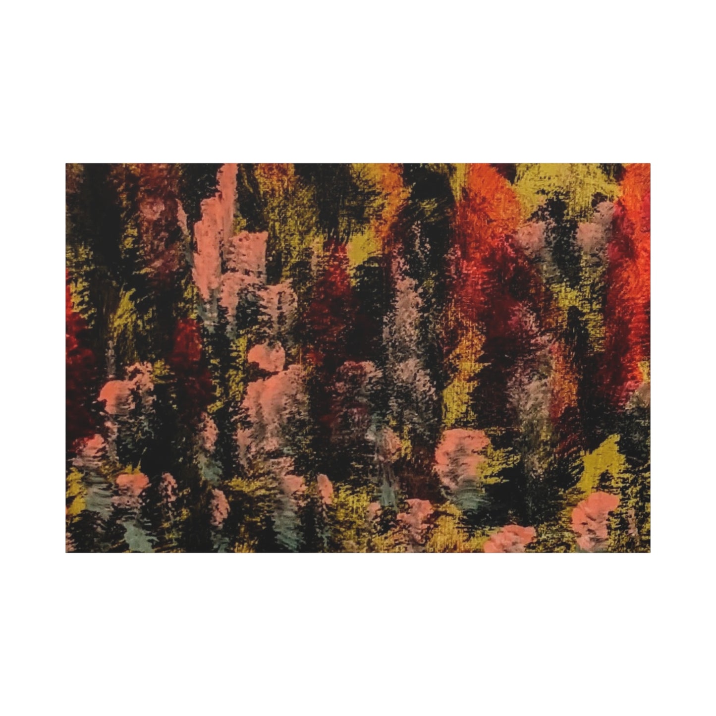 Autumn Forest Abstract — Matte Stretched Canvas