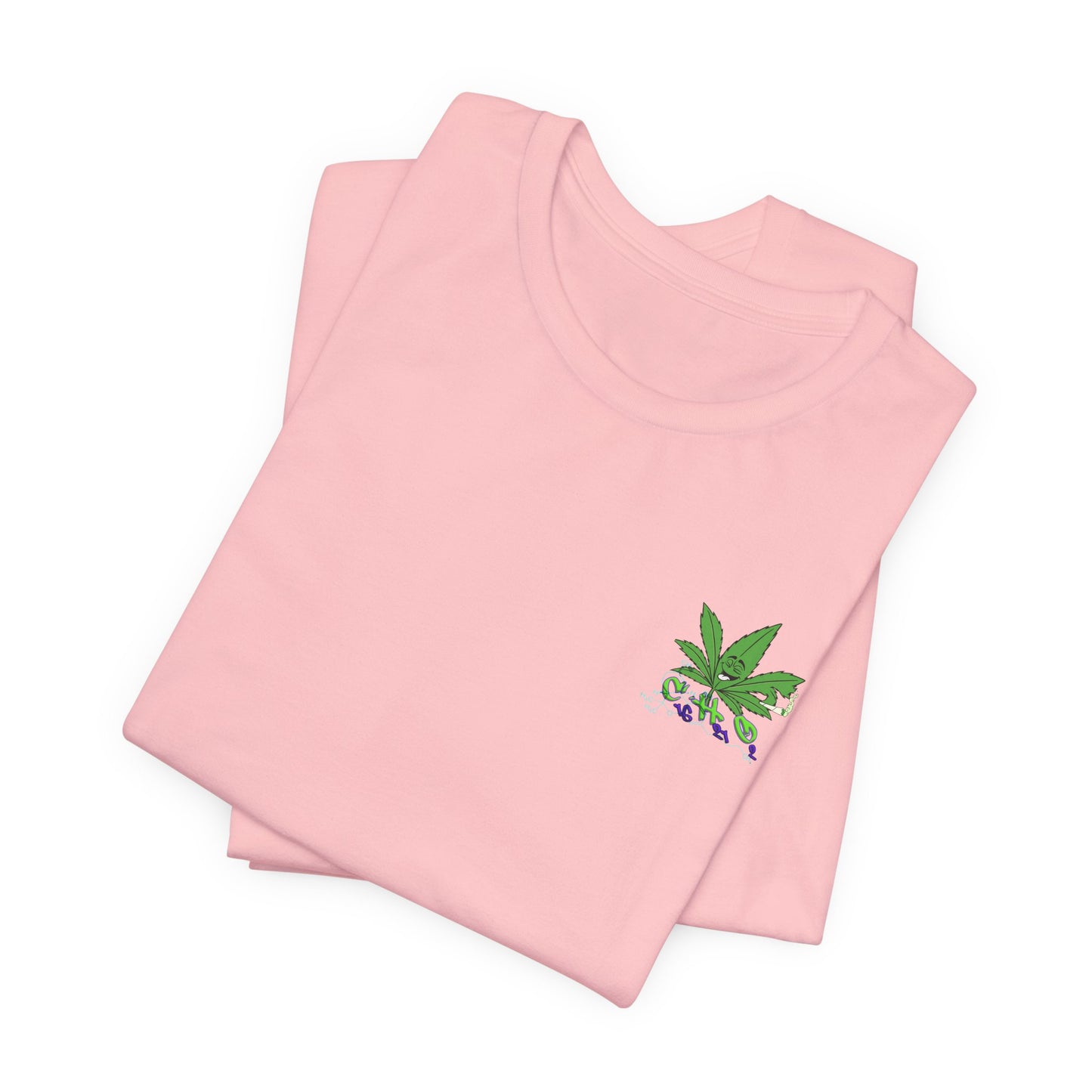 C16H21O2 - Minimal Marijuana Plant Graphic T-Shirt