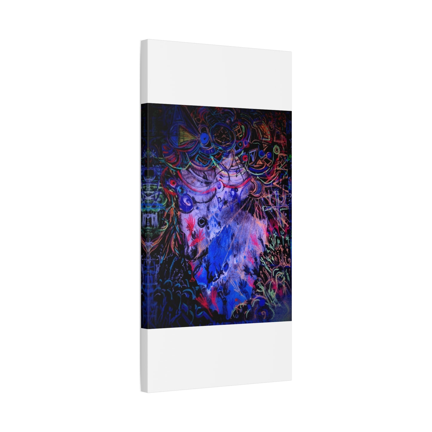 soul_extractions - Abstract Neon Canvas Art - Vibrant Psychedelic Wall Decor