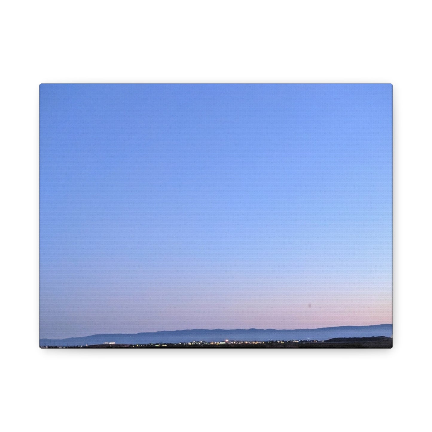 Serene Blue Horizon Matte Canvas Print — Stretched Wall Art