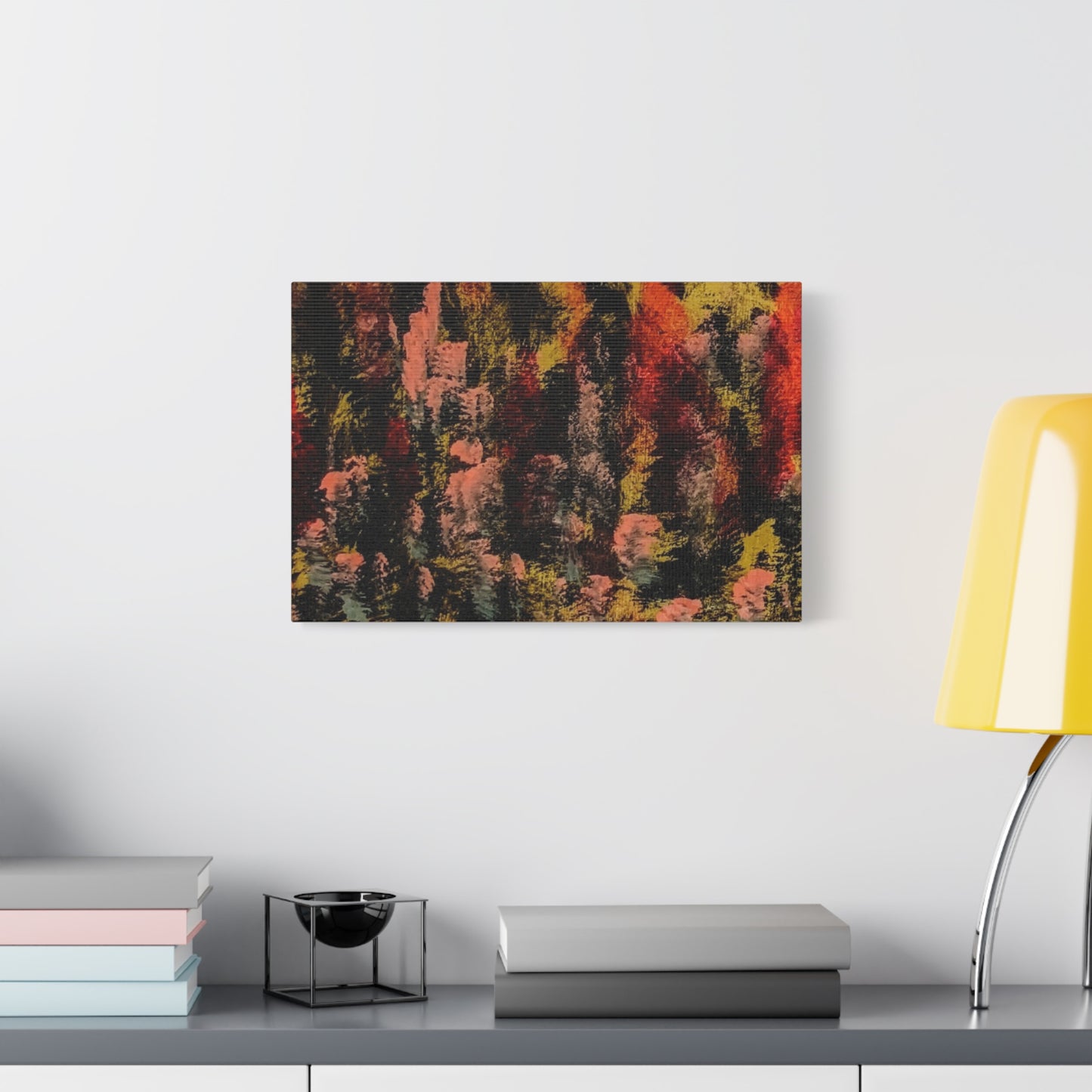 Autumn Forest Abstract — Matte Stretched Canvas