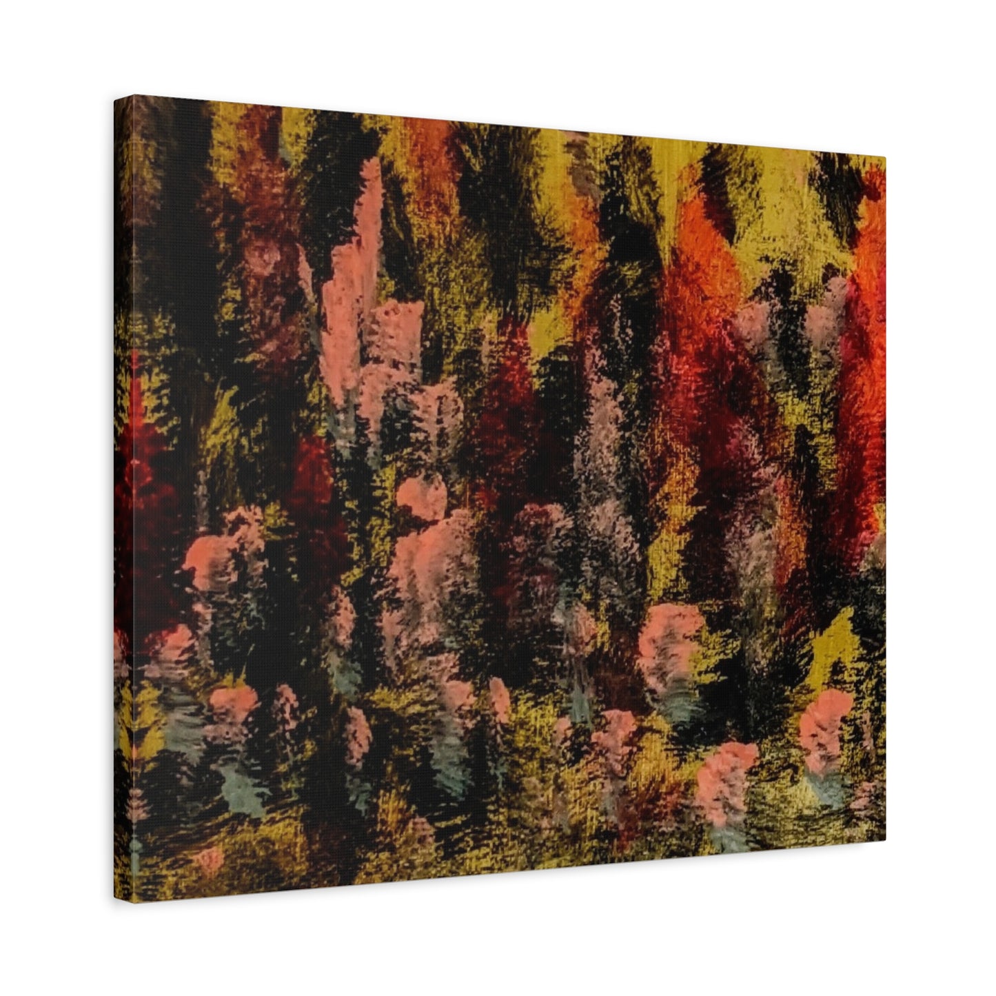 Autumn Forest Abstract — Matte Stretched Canvas