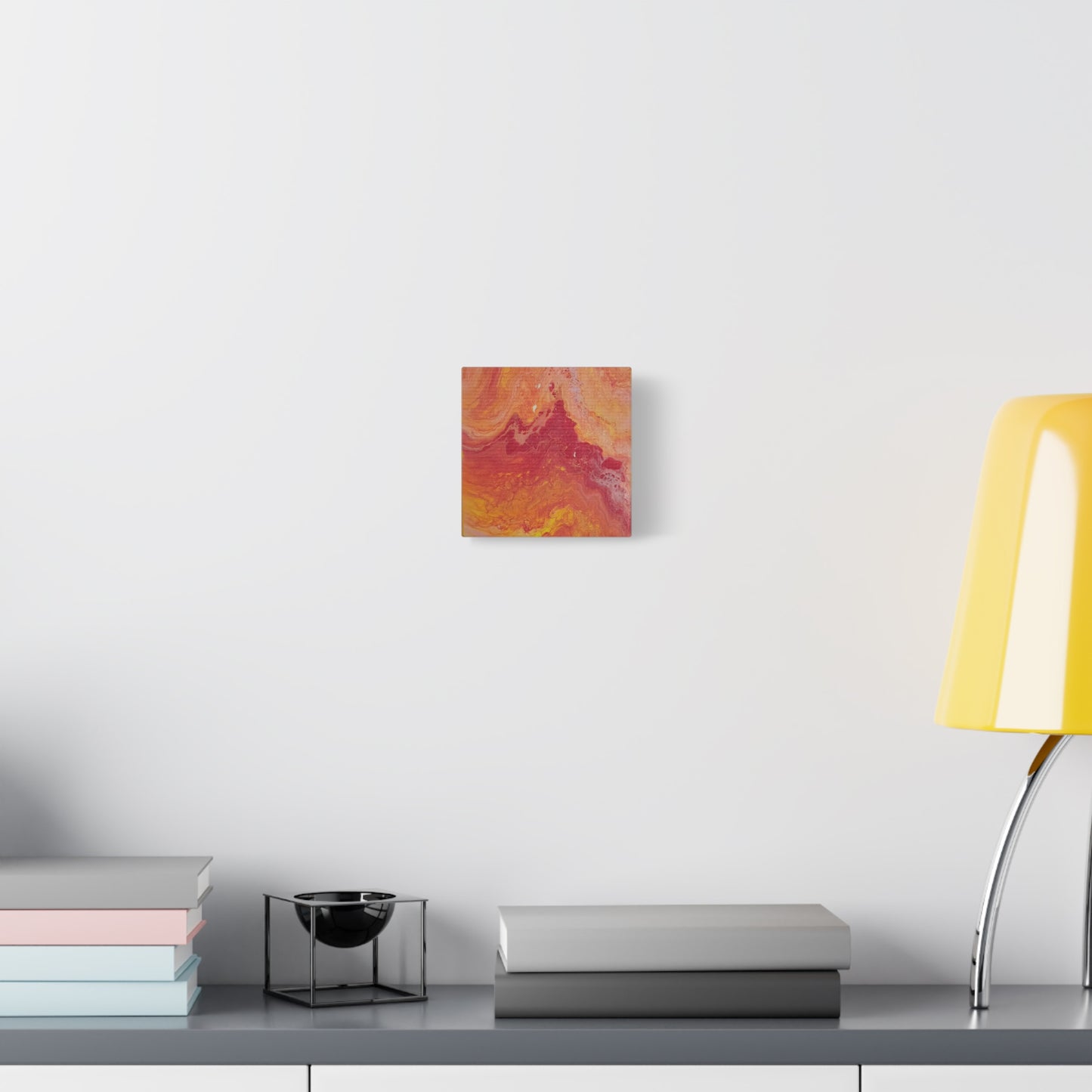 Abstract Pepto Popured - Sunset Swirl Matte Canvas Art - Stretched 1.25"