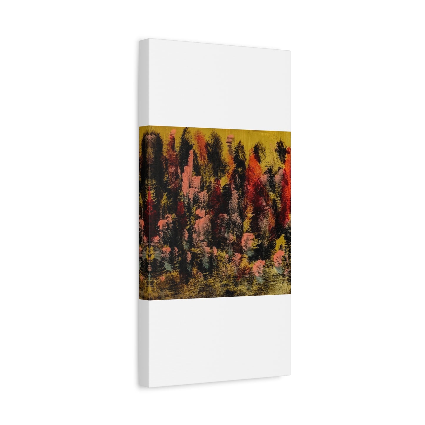 Autumn Forest Abstract — Matte Stretched Canvas
