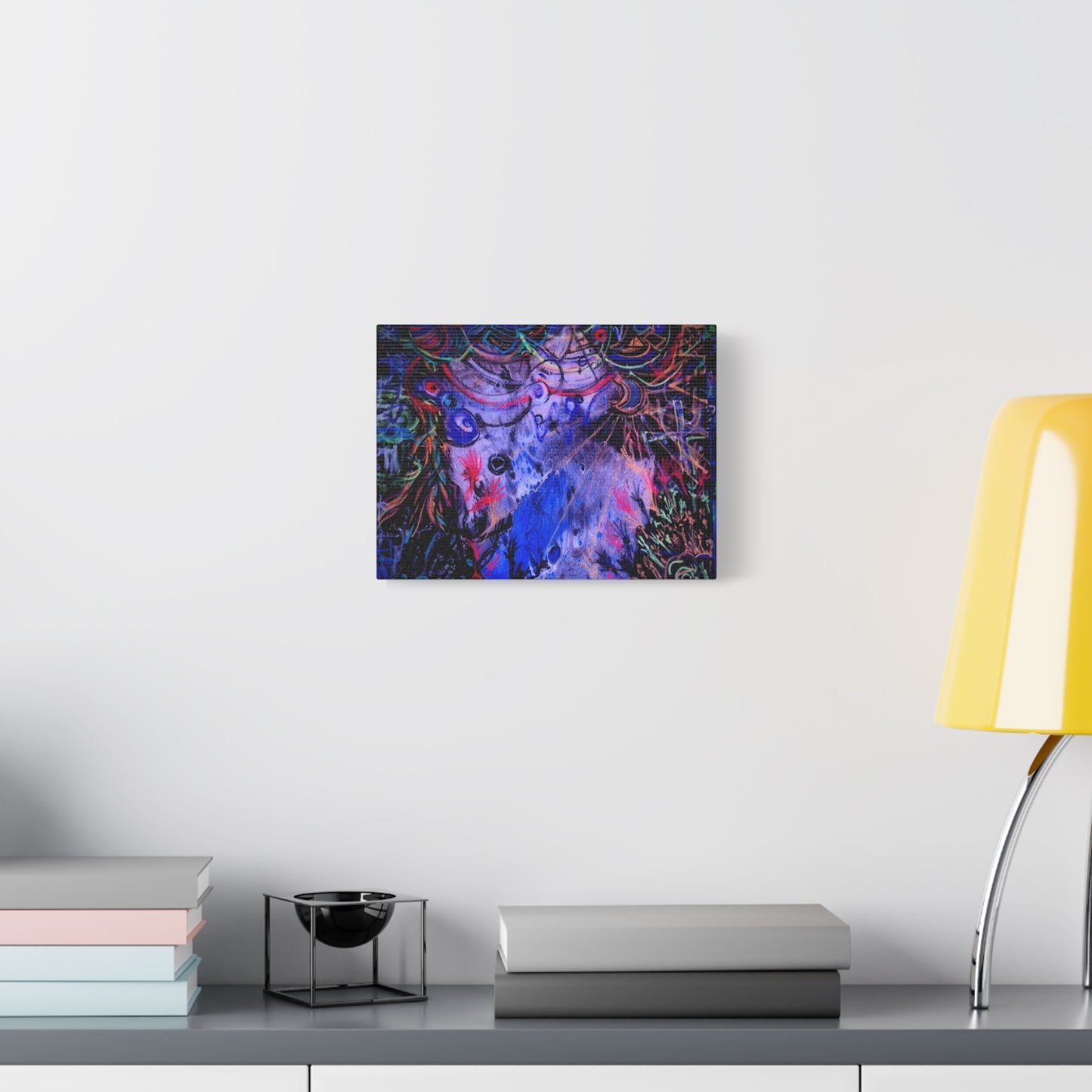 soul_extractions - Abstract Neon Canvas Art - Vibrant Psychedelic Wall Decor