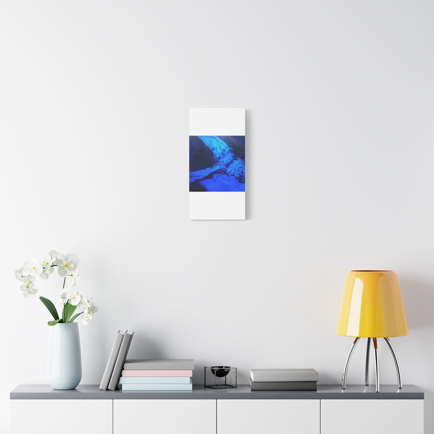 Abstract Blue Ocean Canvas Print — Matte Stretched Wall Art