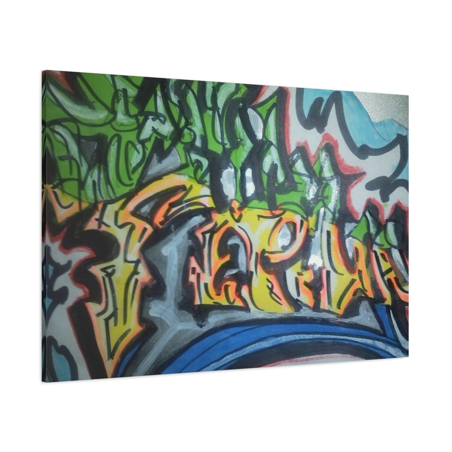 Graffiti Street Art Canvas Print — Urban Colorful Wall Decor