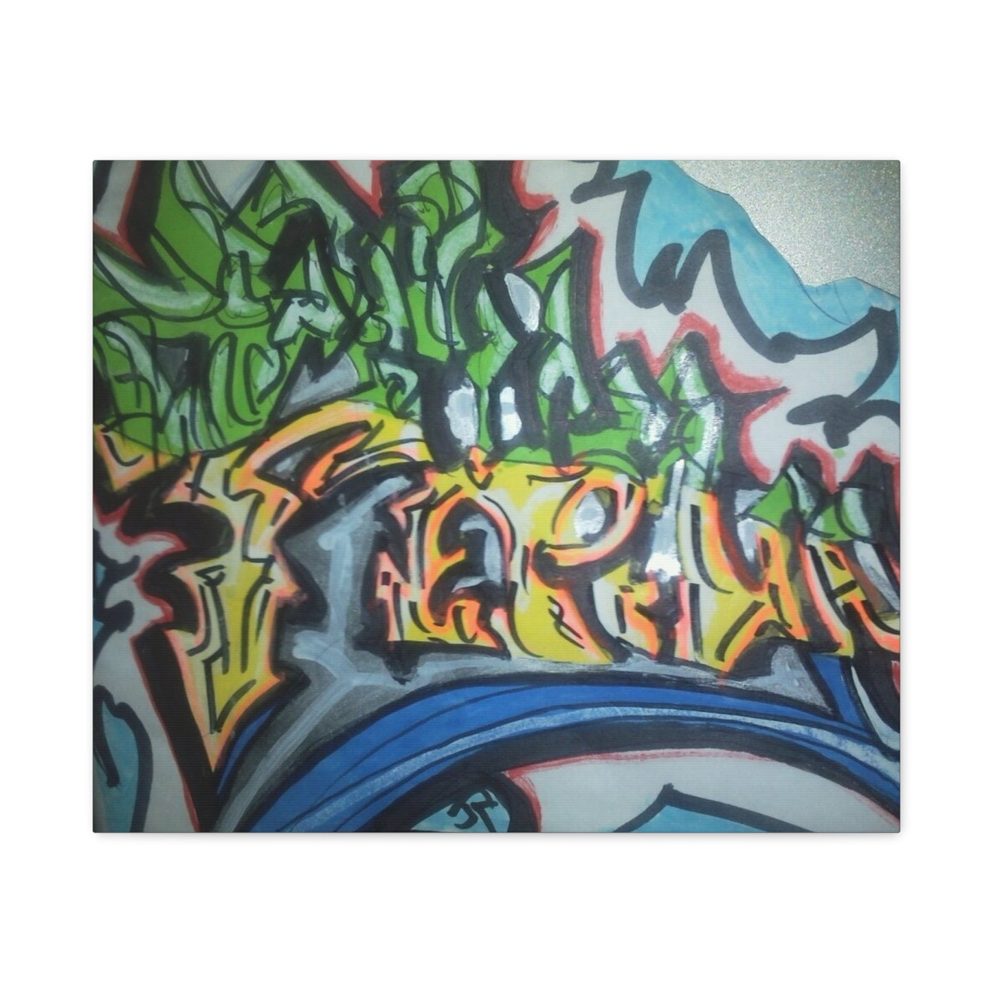 Graffiti Street Art Canvas Print — Urban Colorful Wall Decor