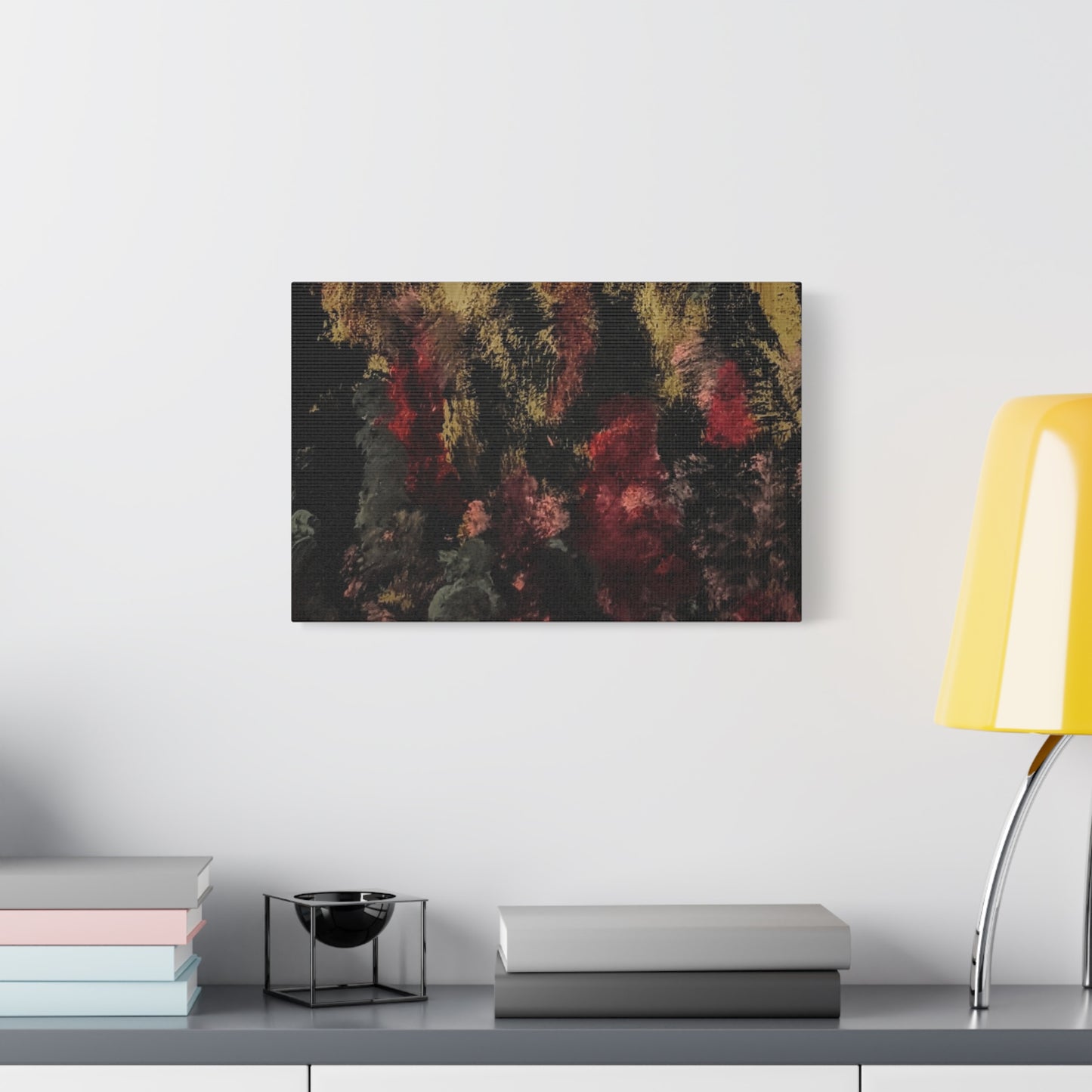 Autumn Forest Nightscape Matte Canvas Print — Stretched 1.25"