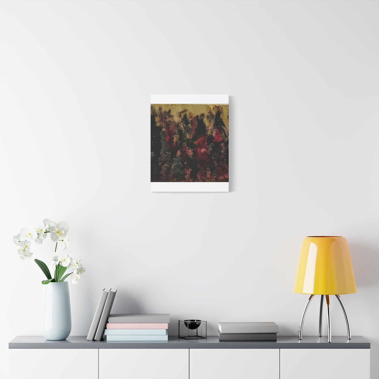 Autumn Forest Nightscape Matte Canvas Print — Stretched 1.25"