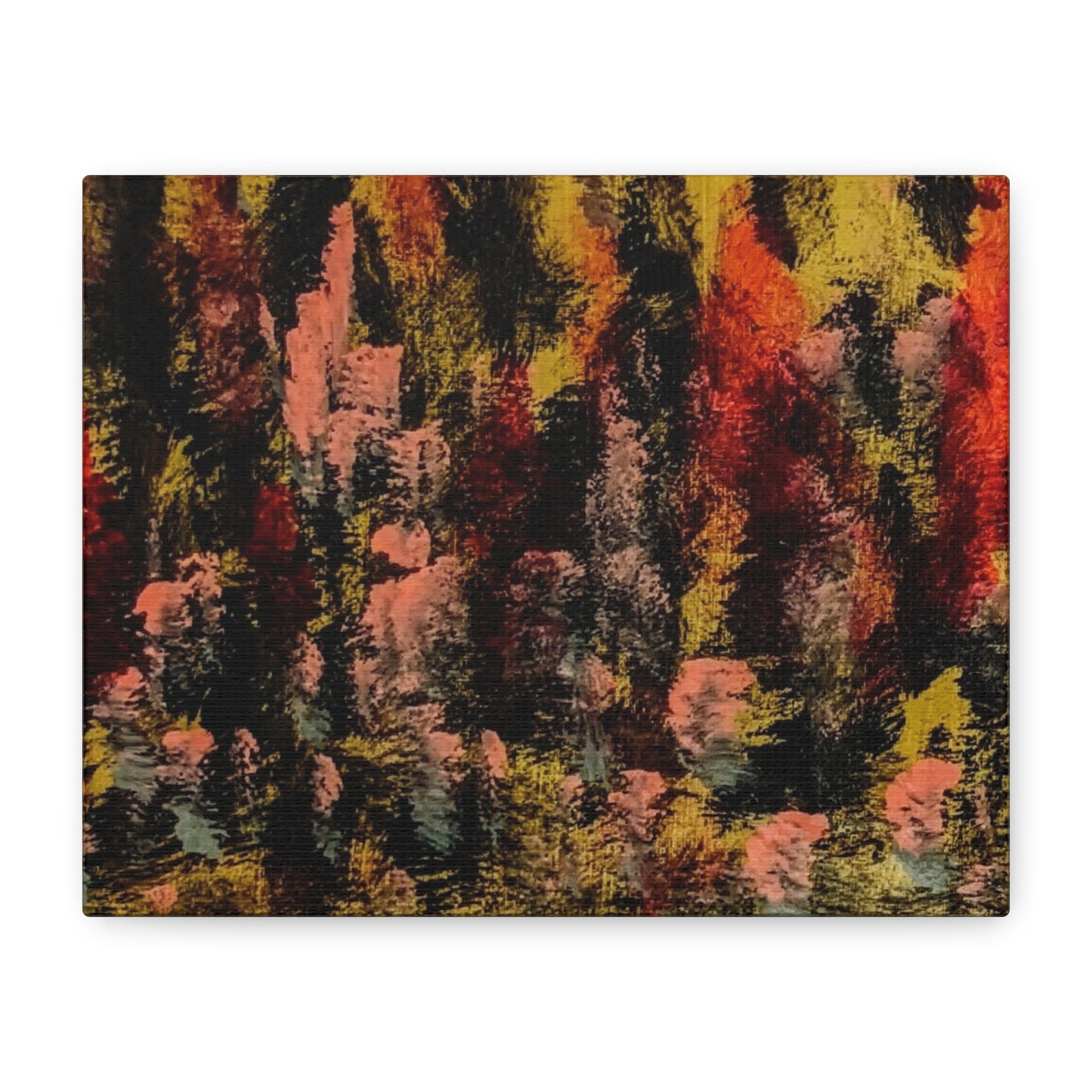Autumn Forest Abstract — Matte Stretched Canvas