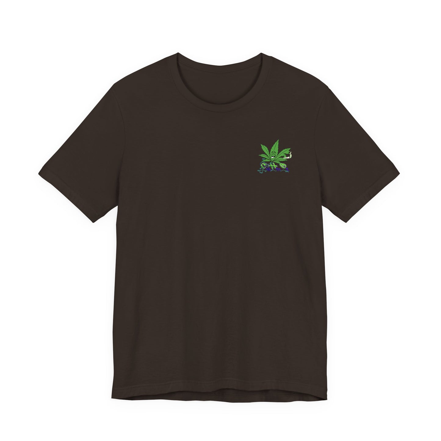C16H21O2 - Minimal Marijuana Plant Graphic T-Shirt