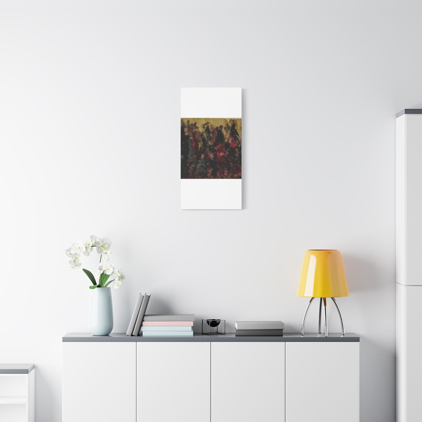 Autumn Forest Nightscape Matte Canvas Print — Stretched 1.25"